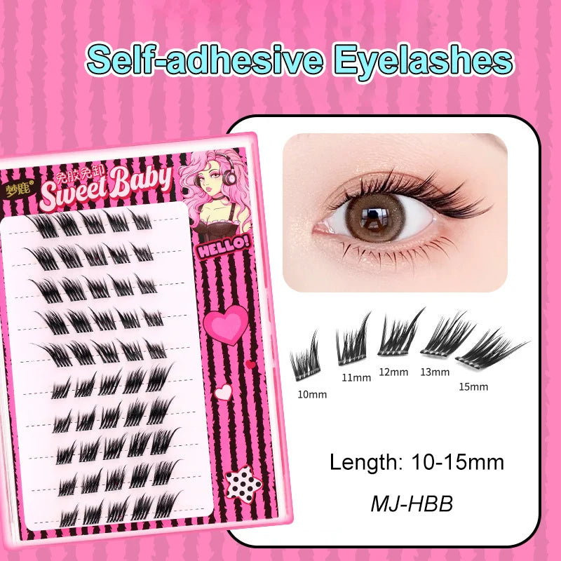 Self Adhesive Cluster Lashes for Effortless Application - Smarsty