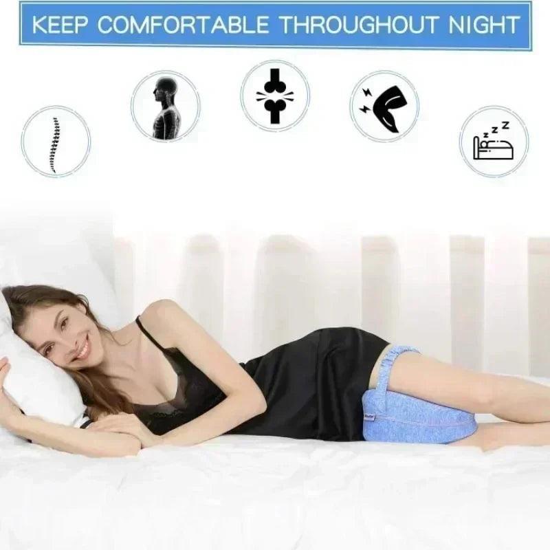 Memory Foam Leg Pillow for Pregnancy and Sciatica Relief - Smarsty