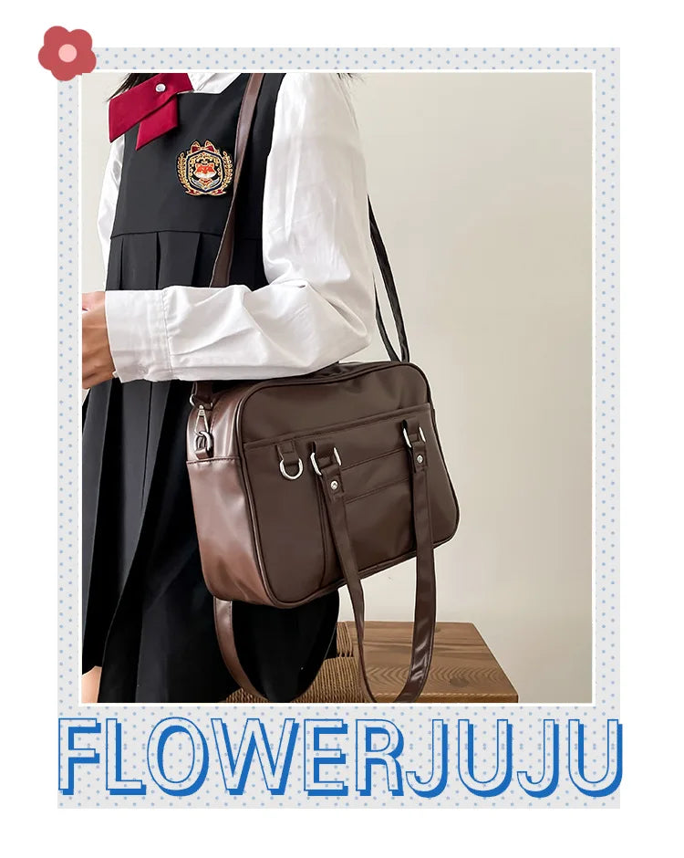 Japanese Style JK Bag Women PU Leather Crossbody Bag - Smarsty