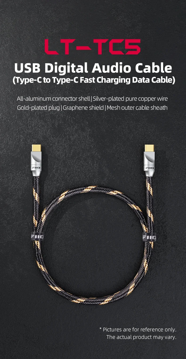 FiiO LT-TC5 Silver-Plated Type C Audio Cable - Smarsty