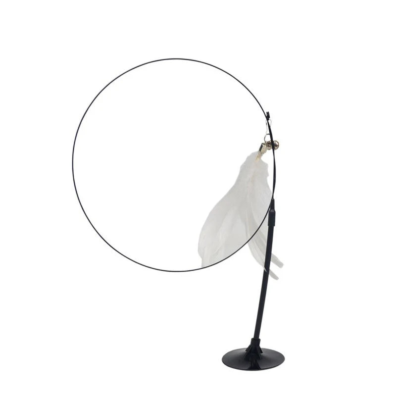 Cat Teaser Stick With Bell and Feather Fun - Smarsty