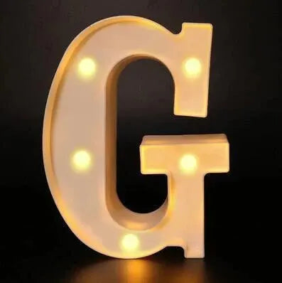 Colorful LED Letter Light for Weddings and Birthdays - Smarsty