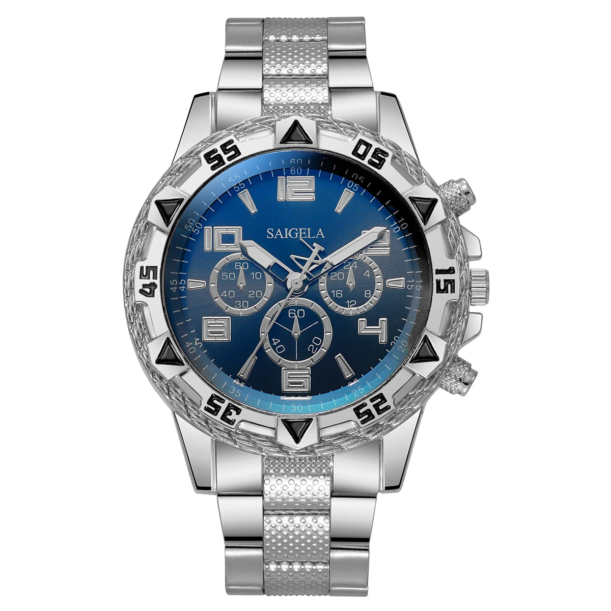 Men's Quartz Watch with Stainless Steel Band - Smarsty