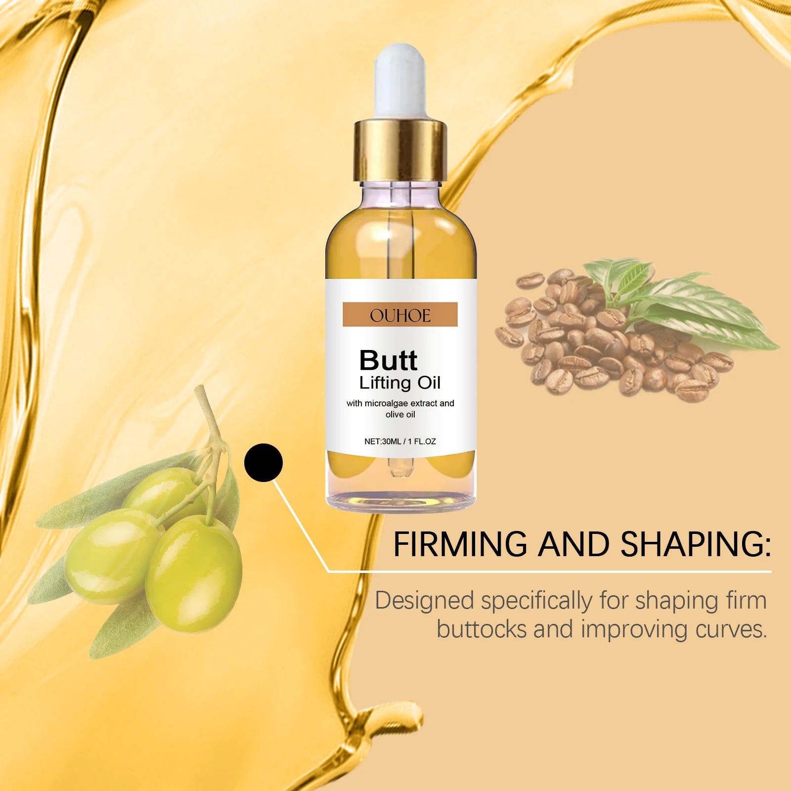Buttock Enlargement Oil for Firming and Elasticity - Smarsty