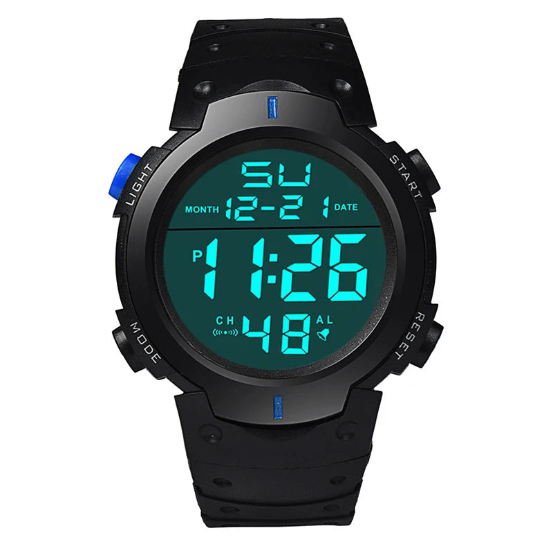 Men's Digital LED Sports Watch with Multi-Functional Features - Smarsty