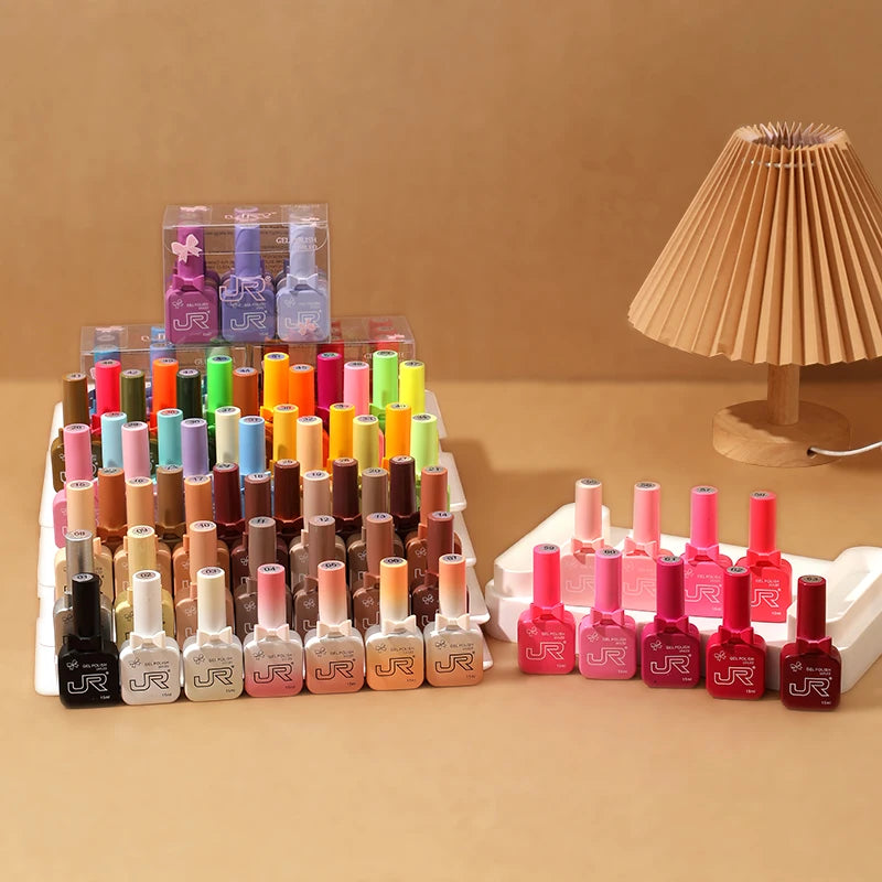 JR 9PCS Gel Nail Polish Set for Home DIY - Smarsty
