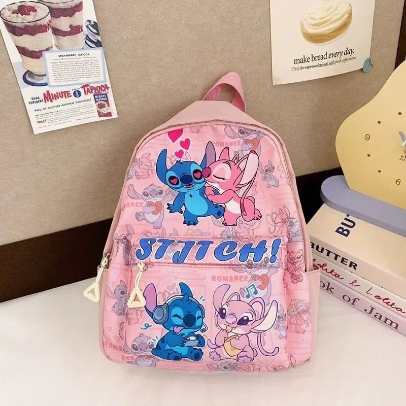 Stitch Print Nylon Daypack Ideal For Kids Travel And School - Smarsty