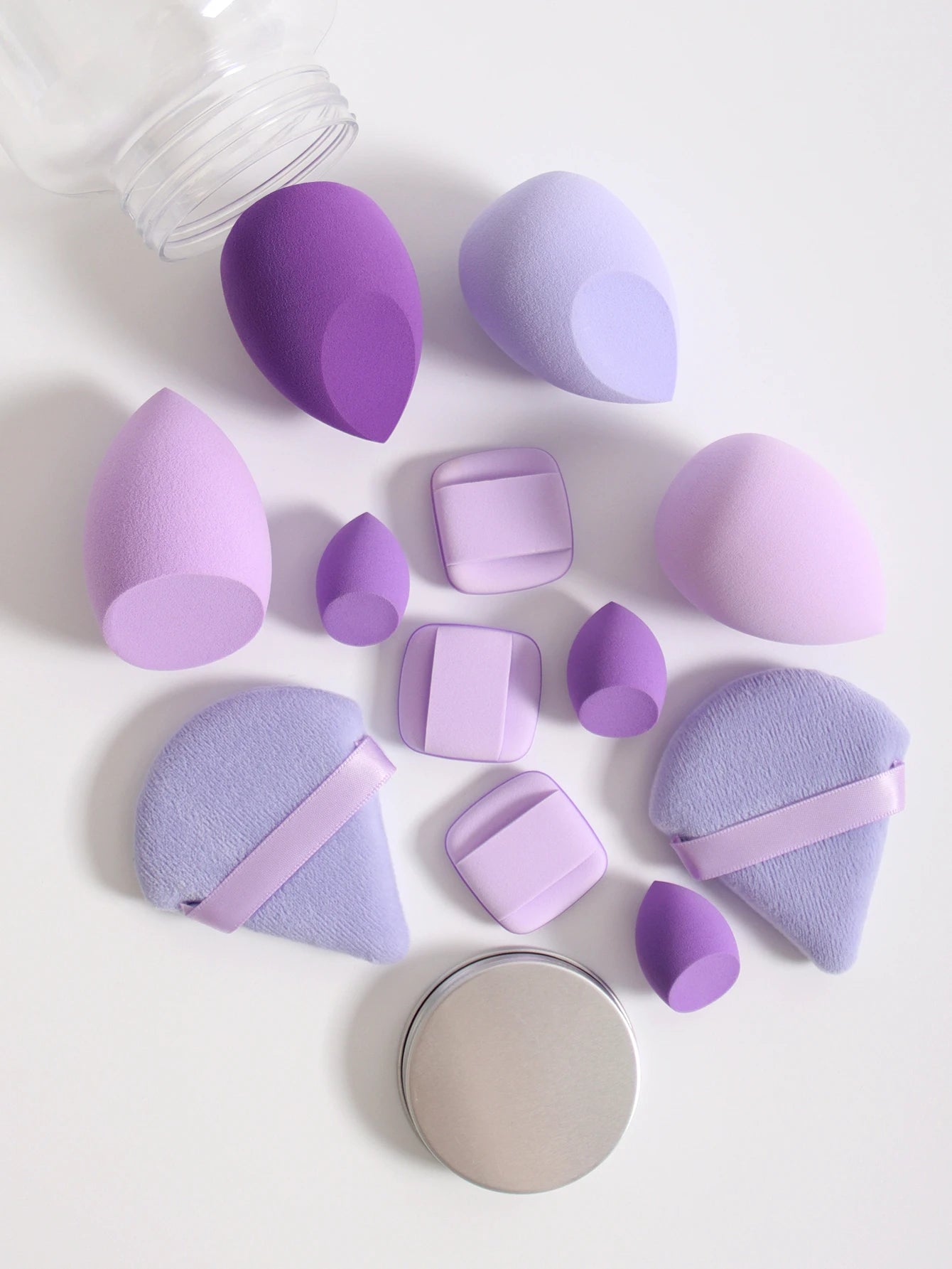 12Pcs Latex-Free Makeup Sponge Set for Flawless Application - Smarsty