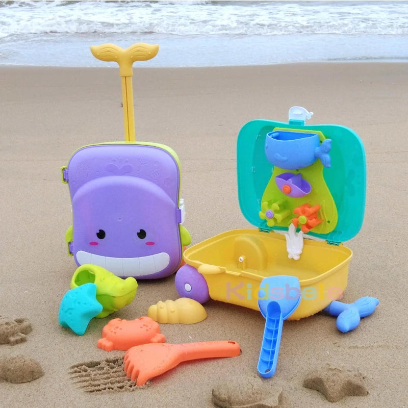 Kids Beach Toys Baby Beach Play Toys Sandbox Kit Summer Toys Beach Accessories Sand Water Game Tools Bath Toy For Baby by Smarsty