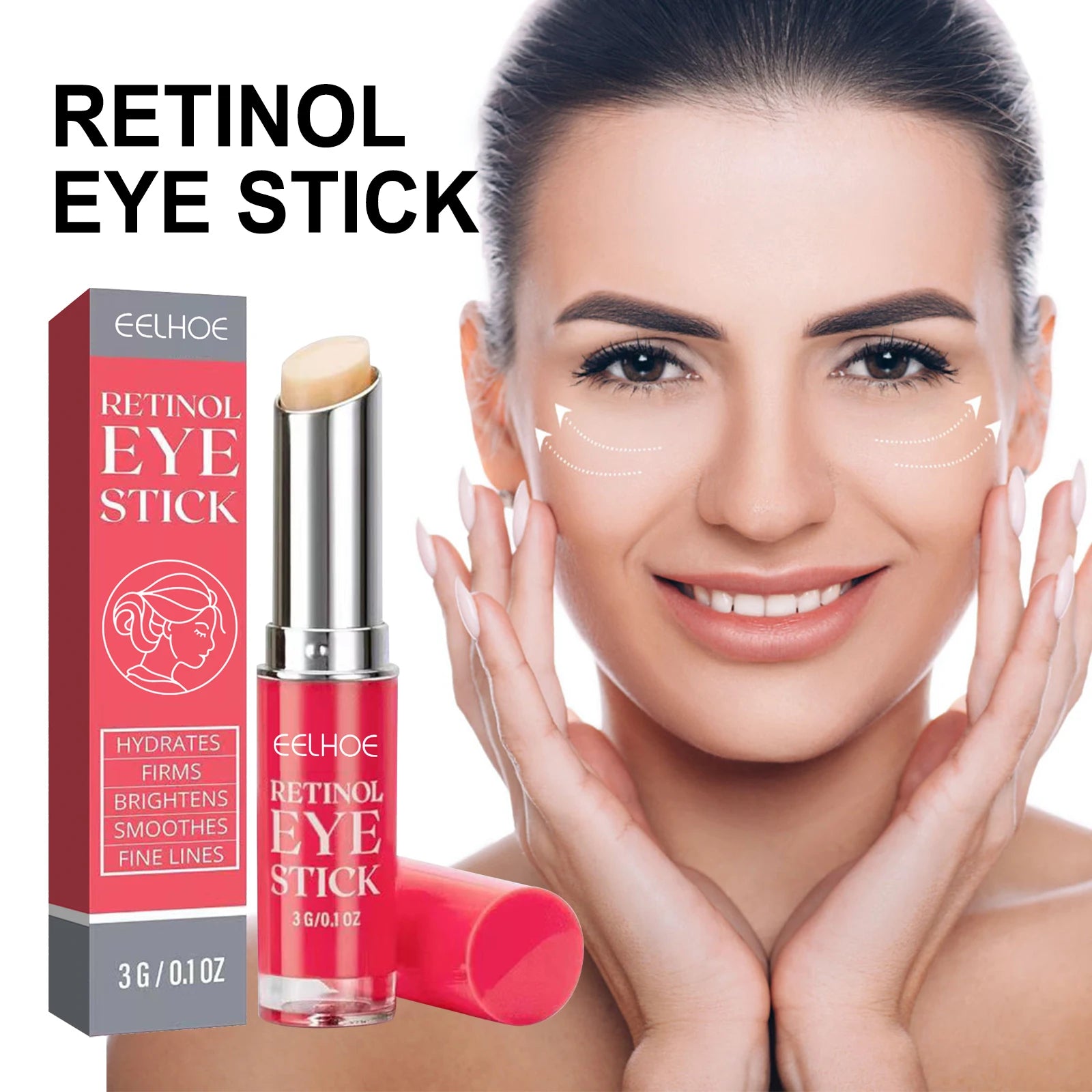 Retinol Eye Cream Stick For Dark Circles And Puffiness - Smarsty
