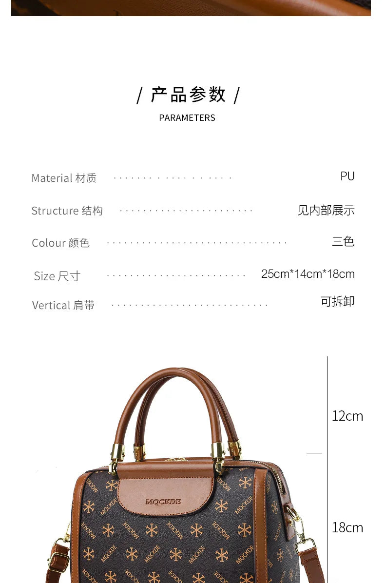 Soft Leather Women Crossbody Bag Large Capacity Versatile - Smarsty