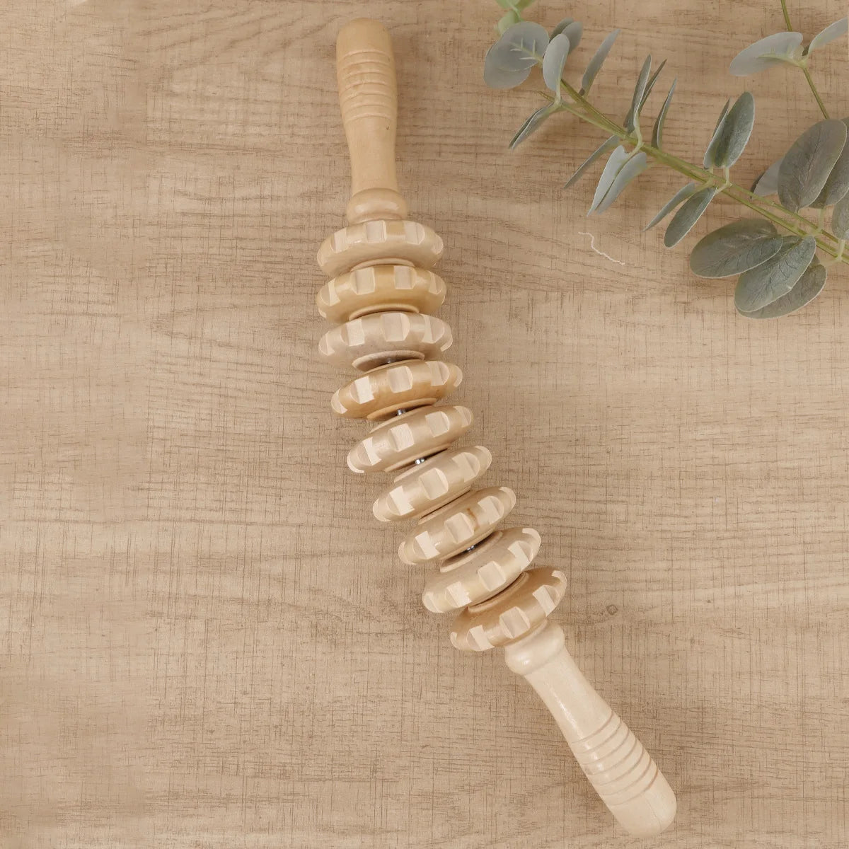 Wooden Trigger Point Massager Roller for Muscle Relief - Smarsty