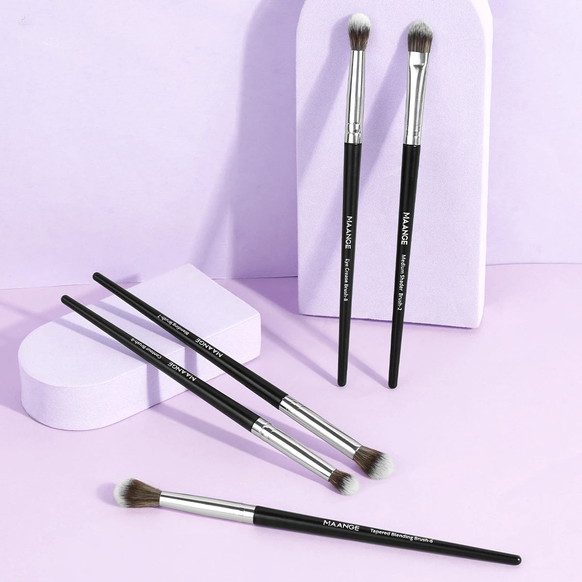 MAANGE 5 Piece Eye Shadow Brush Set for Flawless Makeup - Smarsty