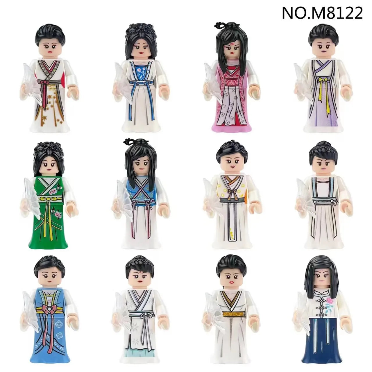 building blocks action doll mini city figures toys girls soldiers policeman robot worker fireman farmer cook movie characters