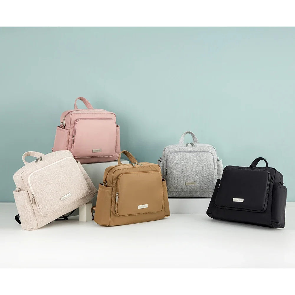 Soboba 2023 New Diaper Bags for Mother Waterproof Large Capacity Solid Polyester Diaper Backpacks Travel Bag for Newborn Baby by Smarsty