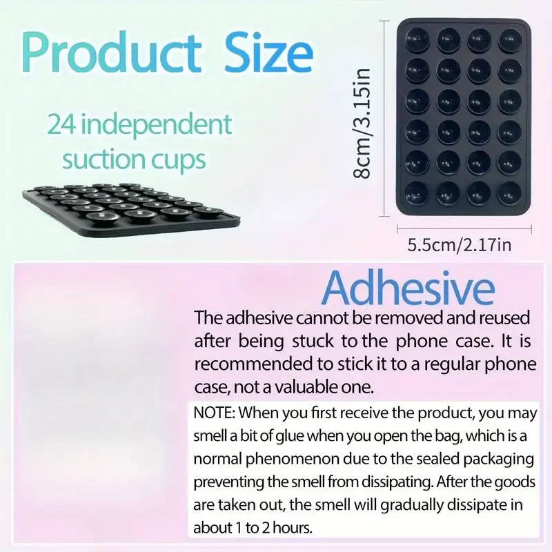 Silicone Suction Phone Holder Wall Mount Anti Slip Stand - Smarsty