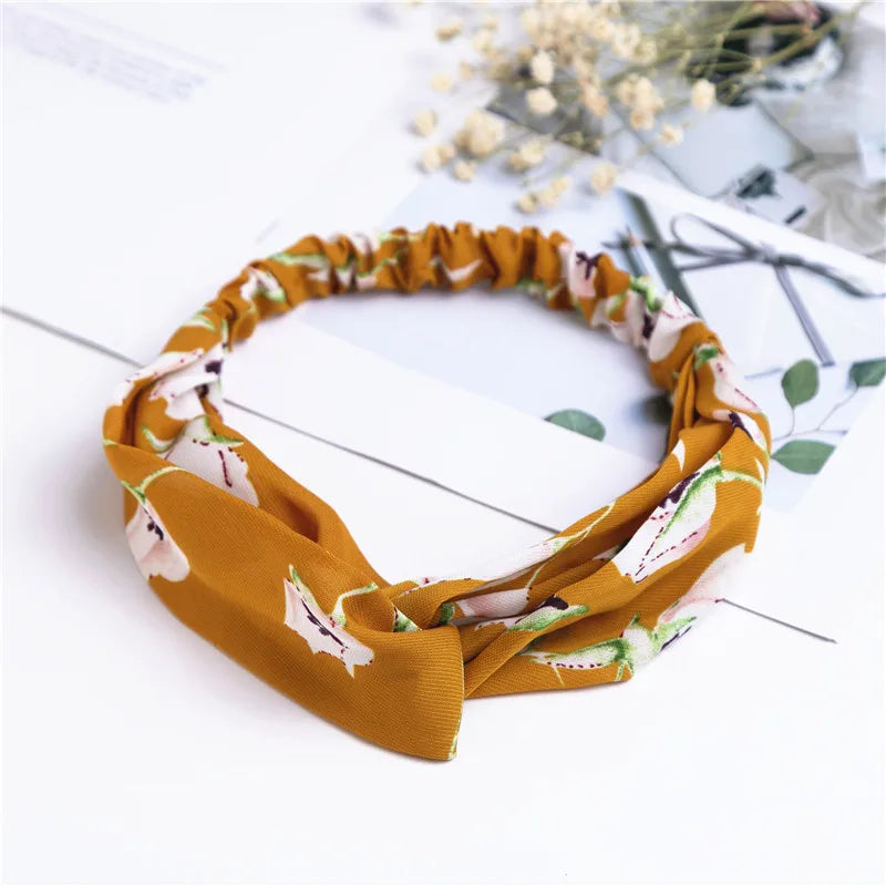 Bohemian Print Headbands For Women Vintage Turban Comfort - Smarsty