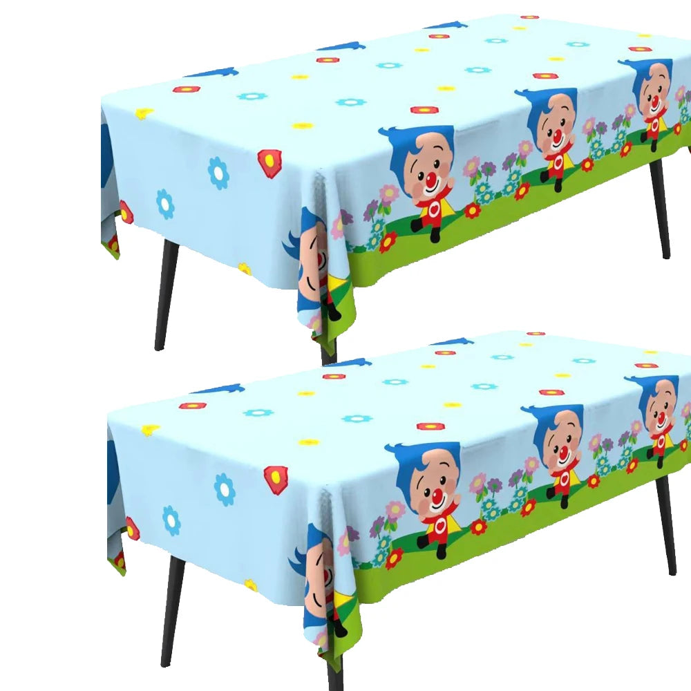 Plim Clown Disposable Tablecloths for Kids Parties - Smarsty