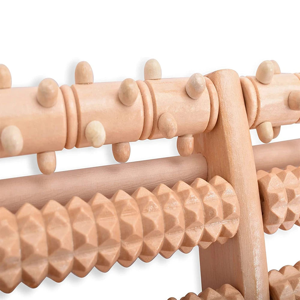 Wooden Foot Roller for Plantar Fasciitis Relief - Smarsty