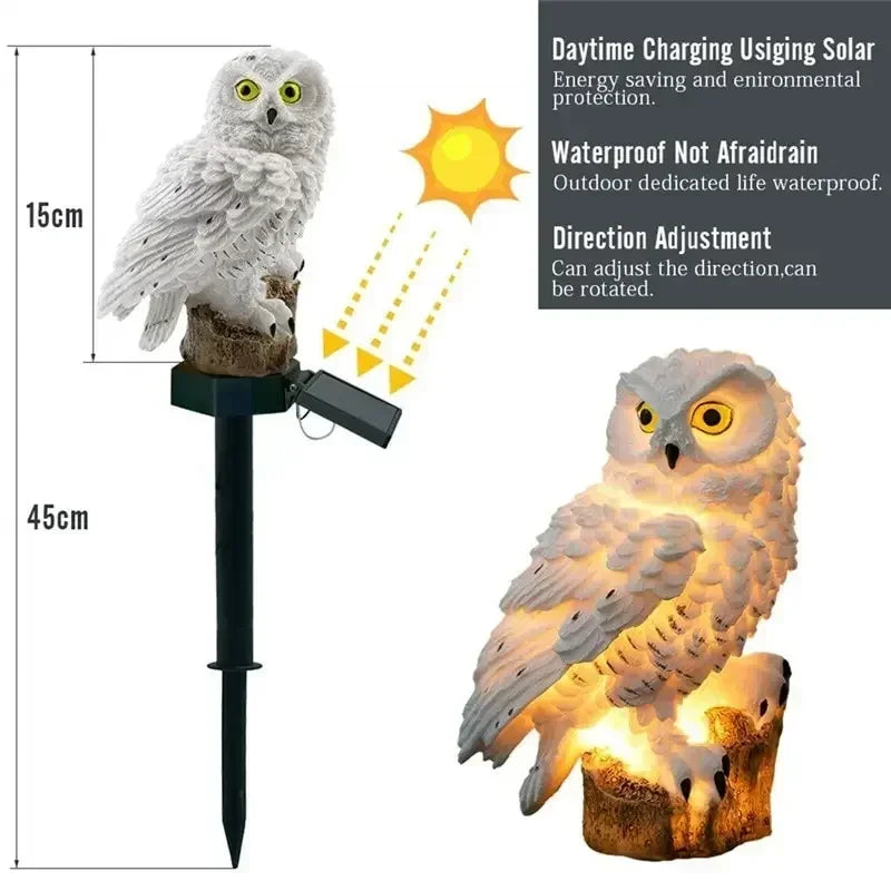 Solar Powered Owl Garden Light for Outdoor Decoration - Smarsty