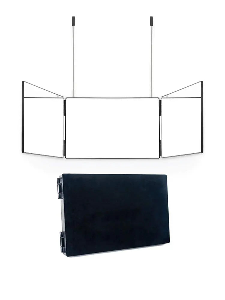 Trifold LED Makeup Mirror with Adjustable Height - Smarsty
