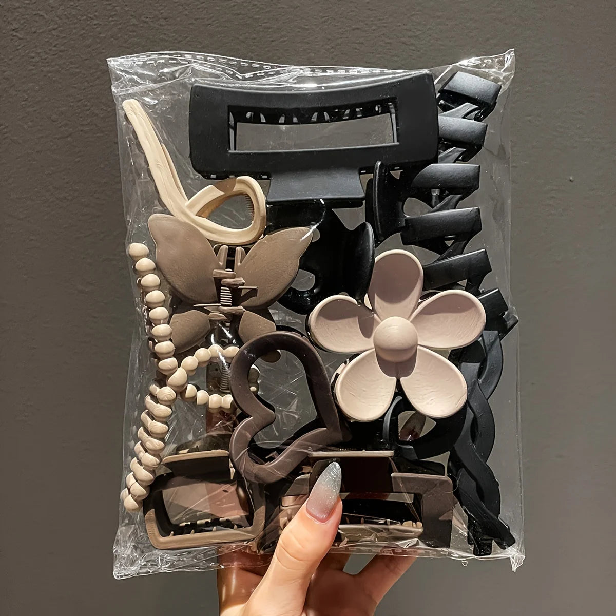 High-End Women's Frosted Hair Clip Set 11pcs - Smarsty