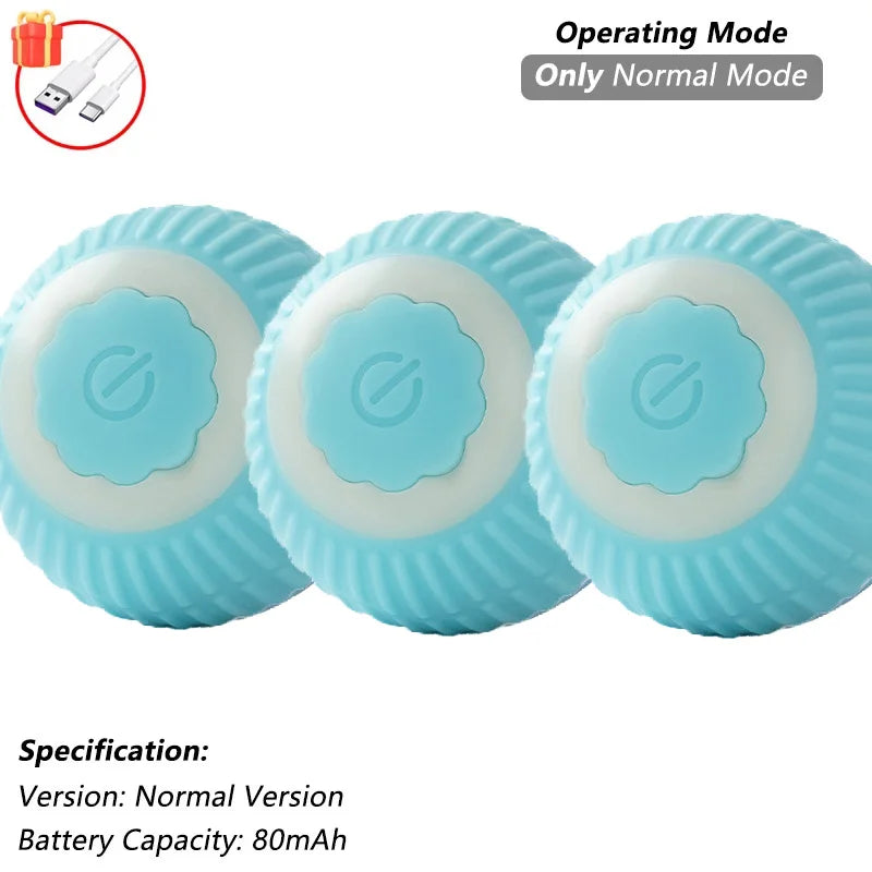 Automatic Rolling Cat Ball Toy with Rechargeable Faux Tail - Smarsty