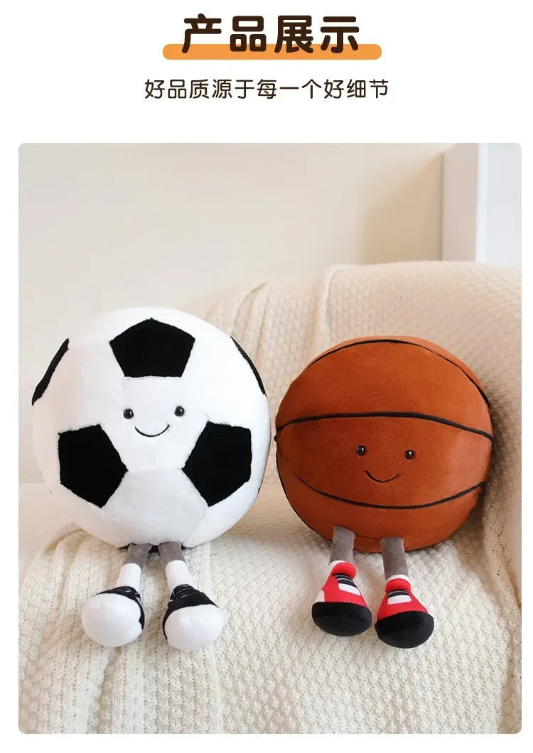 cm football doll, basketball plush toy, creative football doll, pillow, pet ball, dog and cat interactive toy - Smarsty