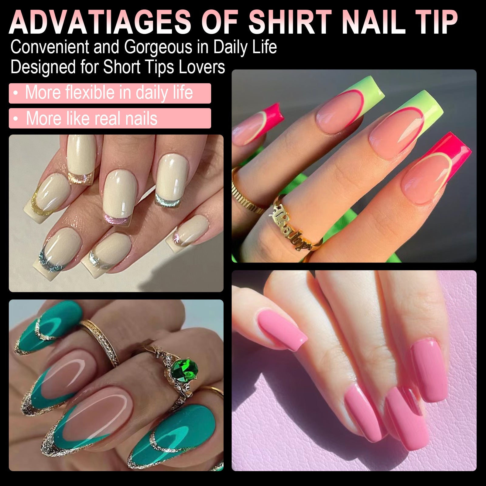 600Pcs Full Cover Press On Nail Tips for Stunning Extensions - Smarsty
