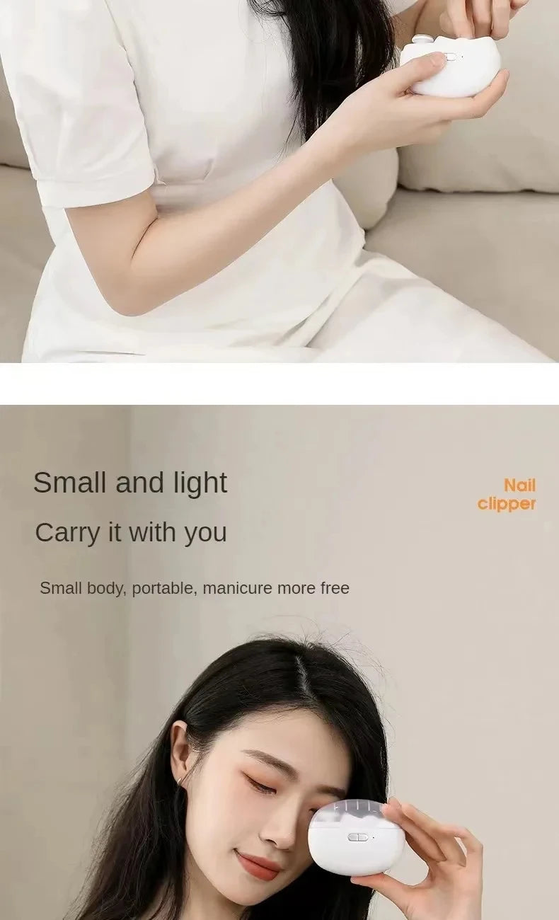 Multifunctional Electric Nail Clipper With Polishing Light - Smarsty