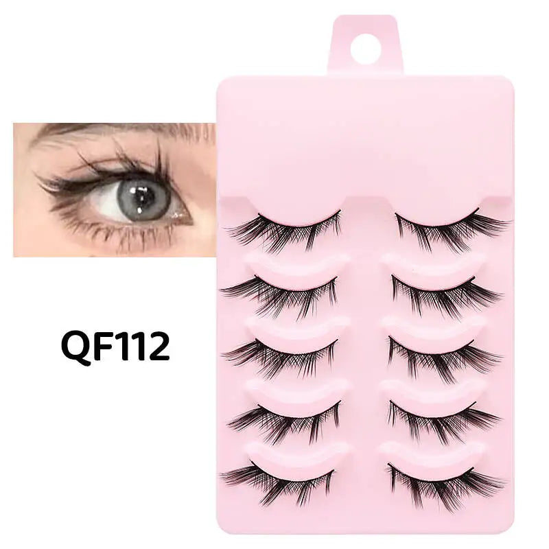 DINGSEN 5 Pairs Soft Natural Long False Eyelashes - Smarsty