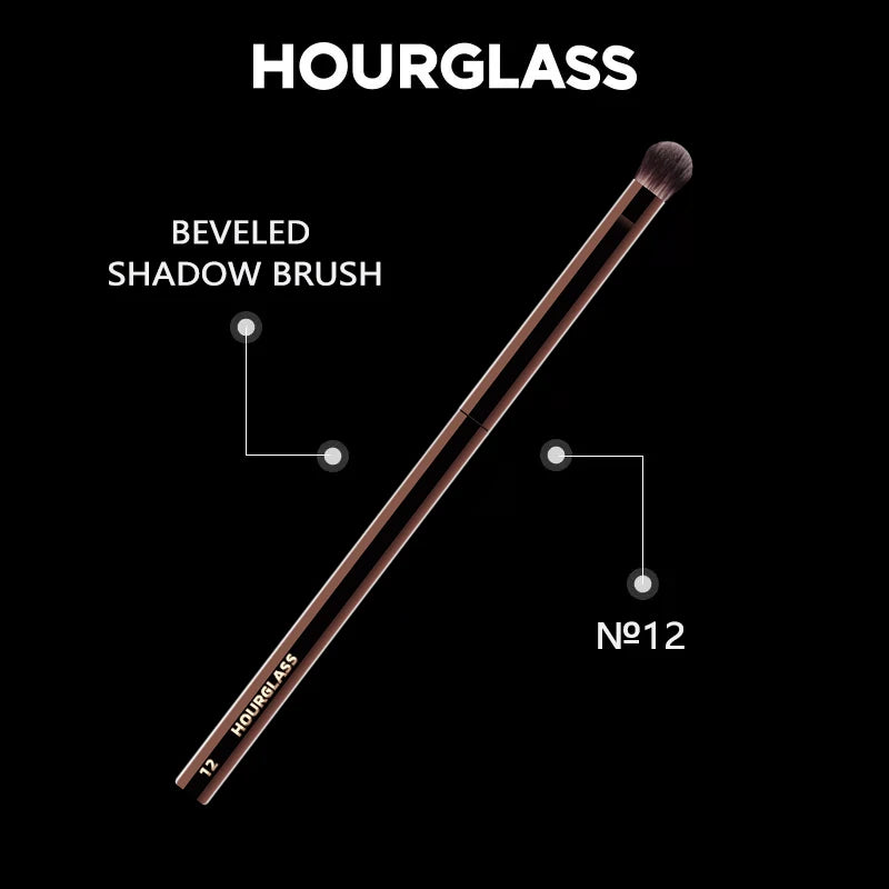 Hourglass No 12 Beveled Shadow Brush Soft Fiber Design - Smarsty