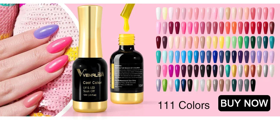 Venalisa HEMA Free Jelly Pink Nail Gel Kit - Smarsty