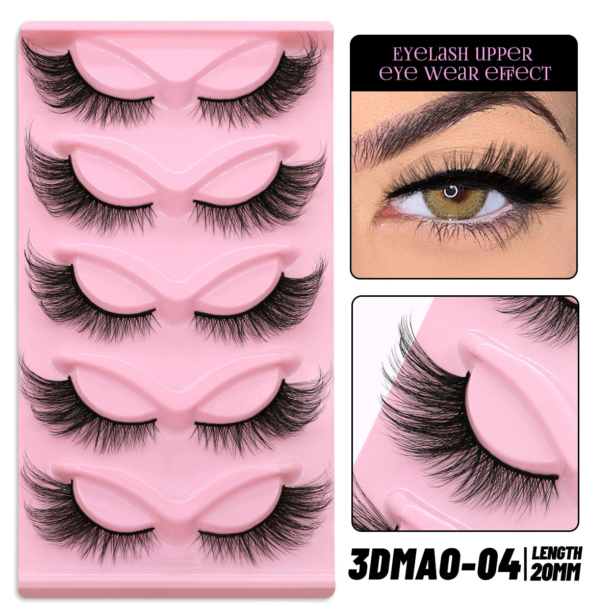 GROINNEYA Winged Cat Eye Faux Mink Lashes - Smarsty