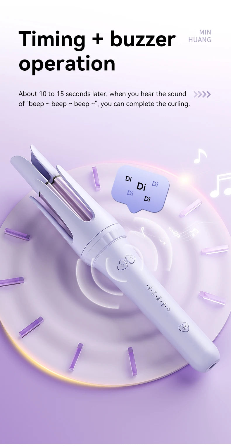 Professional 32mm Hair Curling Iron for Effortless Curls - Smarsty