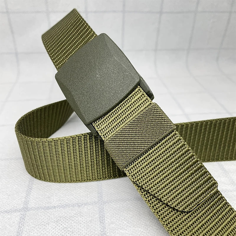 Durable Casual Canvas Belt With Easy Adjust Buckle - Smarsty