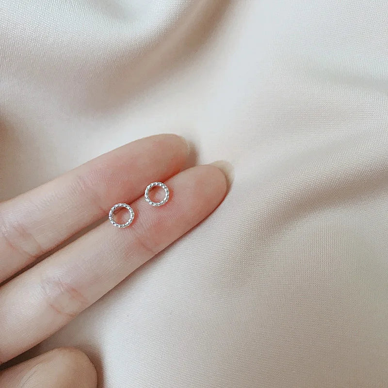 Hypoallergenic Heart Stud Earrings Minimalist Daily Wear - Smarsty