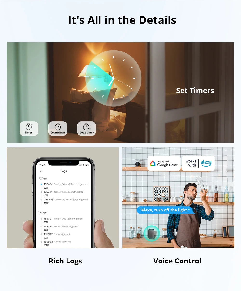 Sonoff Mini R4 WiFi Smart Light Switch Compatible with Alexa - Smarsty
