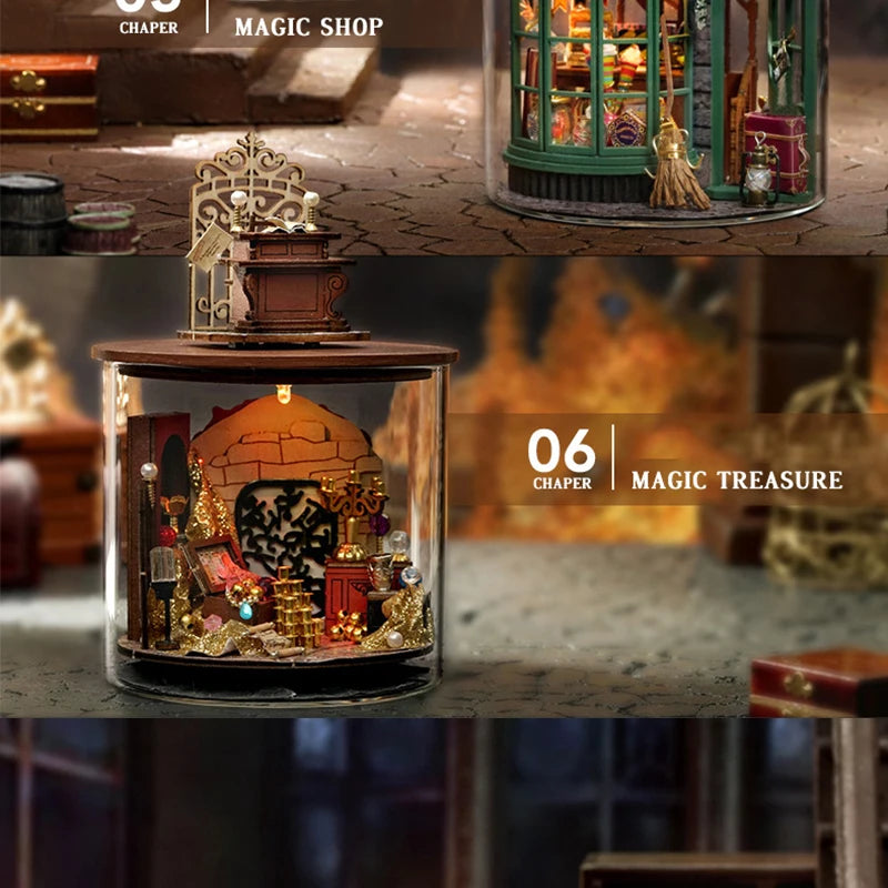 Mini DIY Kit For Doll House Making And Assembling Room Models Toys Home And Bedroom Decorations With Furniture Wooden Crafts by Smarsty