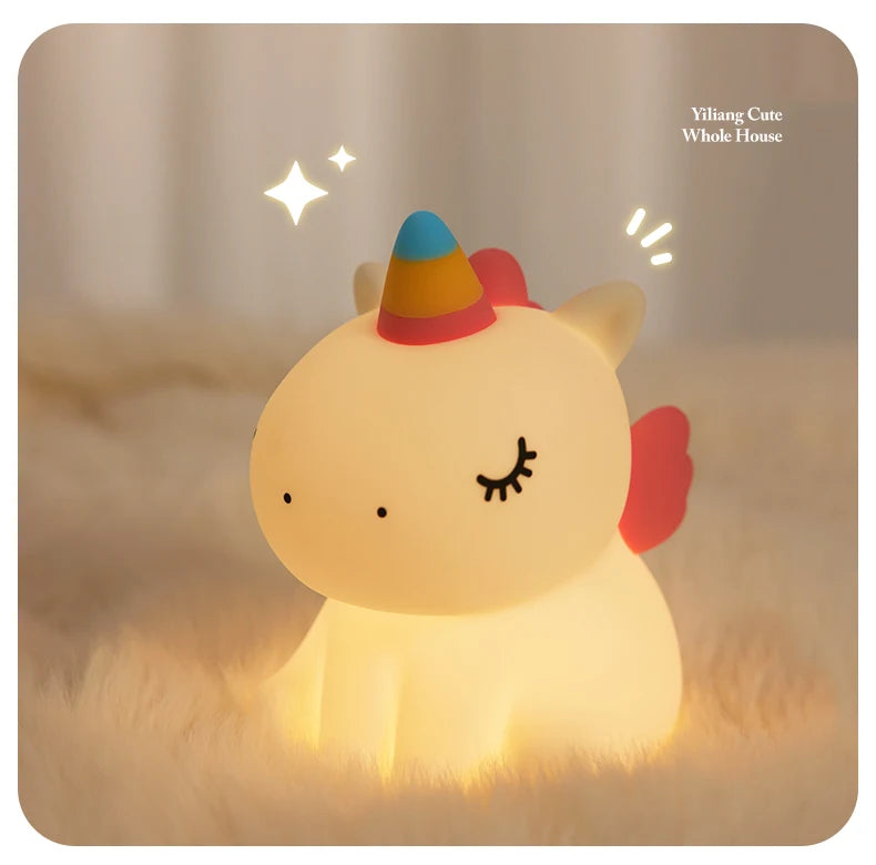 Cute Silicone Rabbit LED Night Light for Kids - Smarsty