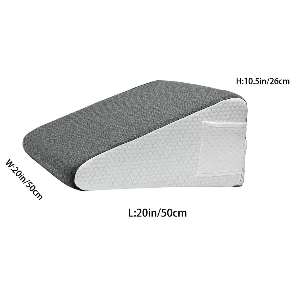 Bed Wedge Pillow for Snoring Relief and Leg Elevation - Smarsty