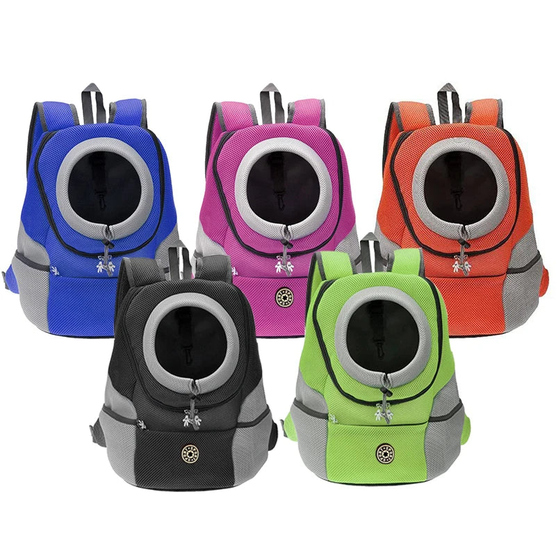 Breathable Double Shoulder Outdoor Dog Carrier Bag - Smarsty