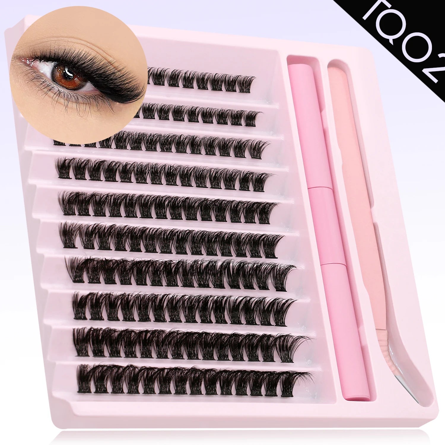 GROINNEYA DIY Eyelash Clusters Kit with Strong Hold - Smarsty