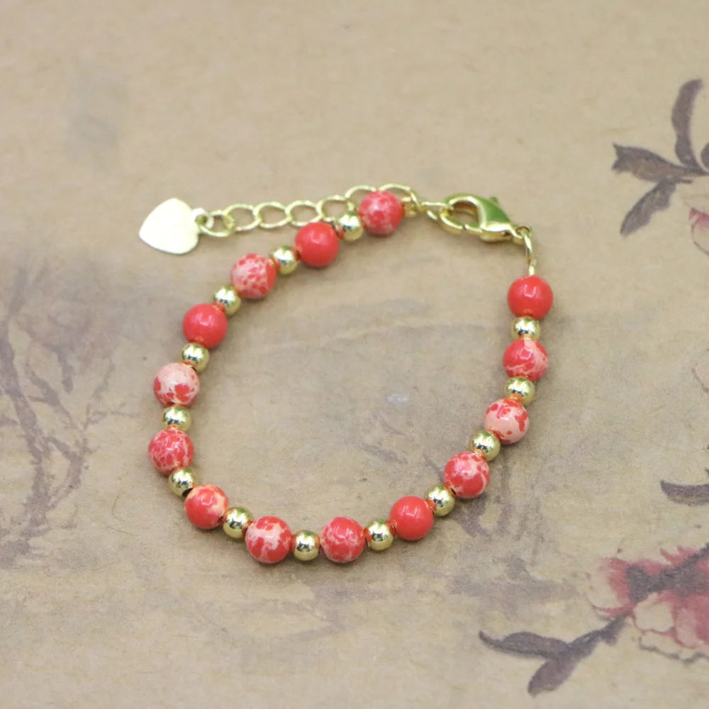 Lovely Natural Stone Bead Bracelet for Girls - Smarsty