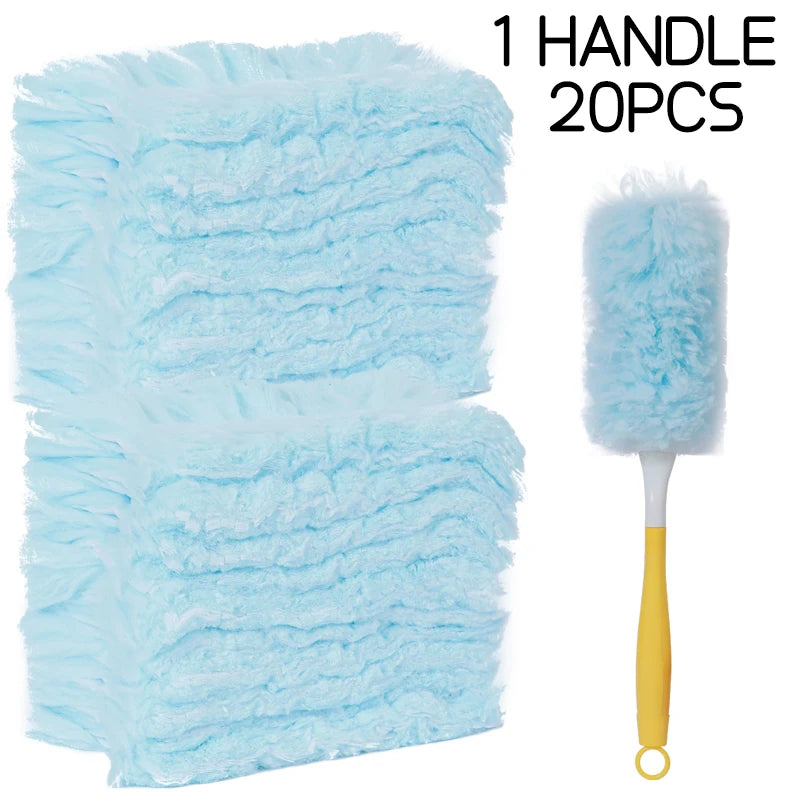 Double sided 360 ° electrostatic dust duster is used for large-scale cleaning of dust, spider webs, and disposable dust collecto - Smarsty