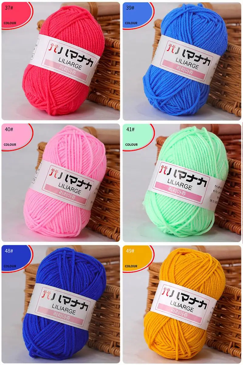 Soft Cotton Knitting Yarn for DIY Baby Sweaters - Smarsty