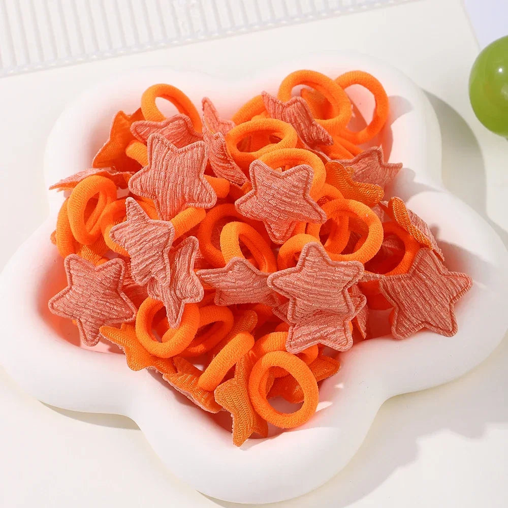 Cute Girls Hair Ties Soft No Harm Ponytail Holders 10Pack - Smarsty