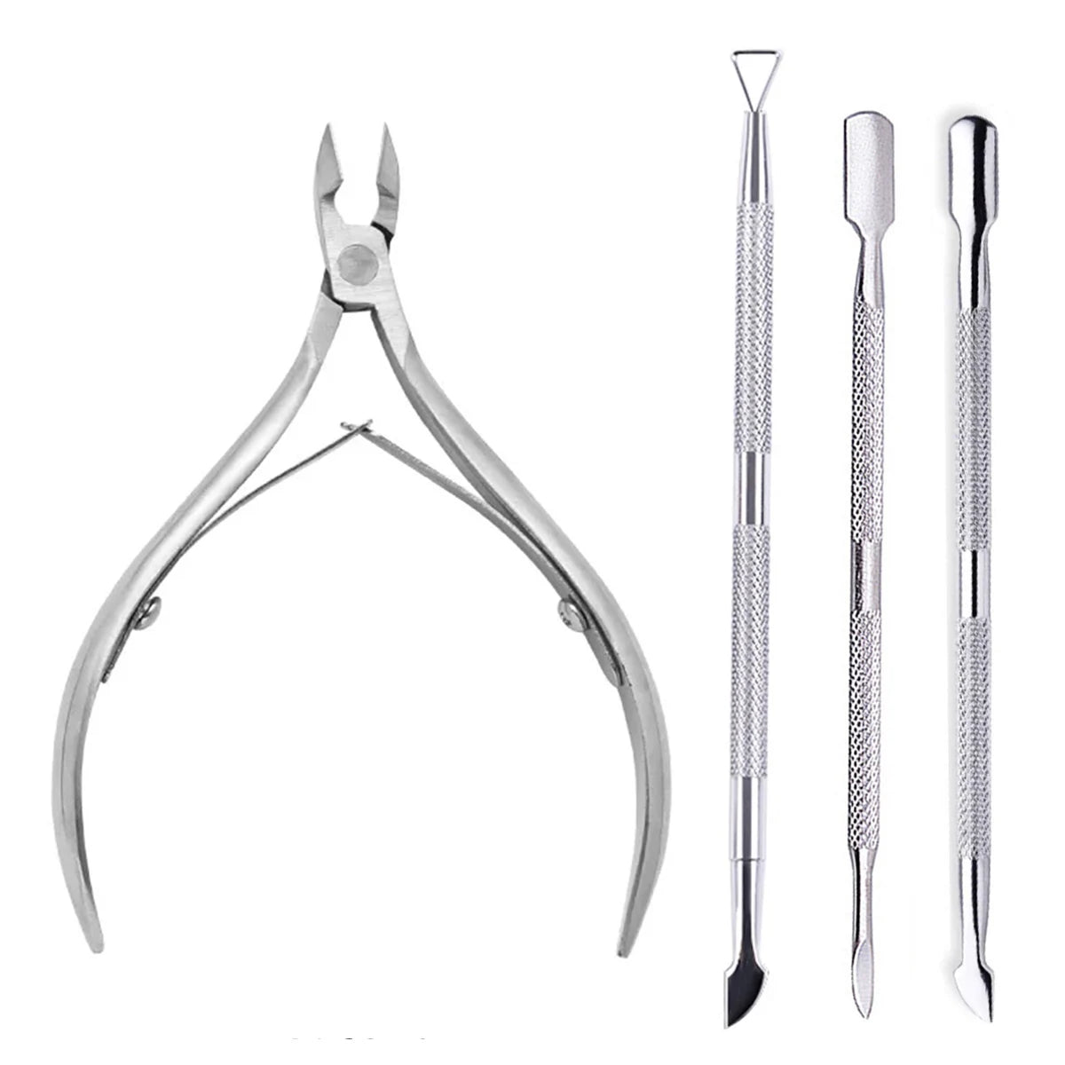 Professional Stainless Steel Nail Care Kit with Cuticle Scissors - Smarsty