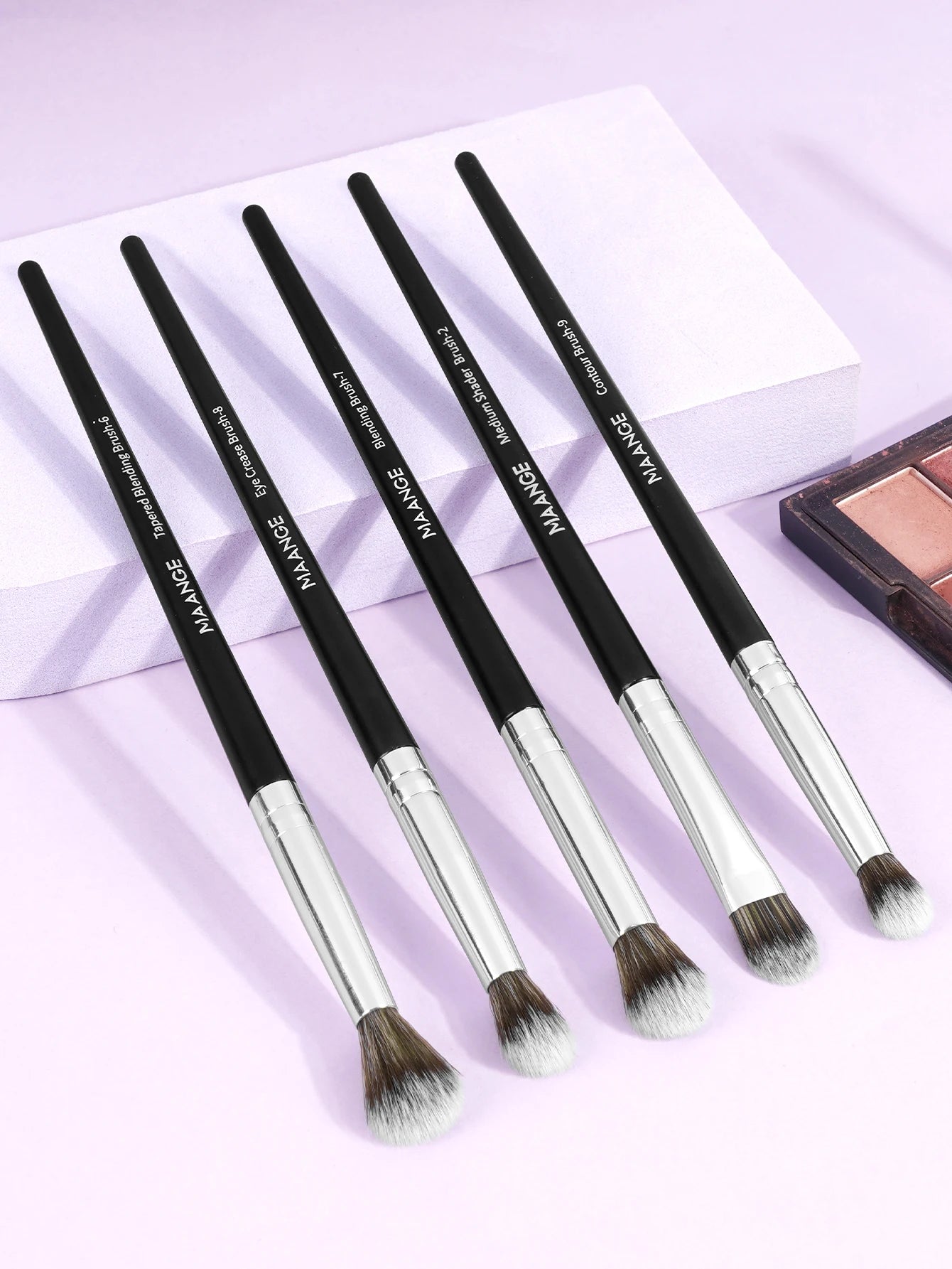 MAANGE 5 Piece Makeup Brush Set for Flawless Application - Smarsty