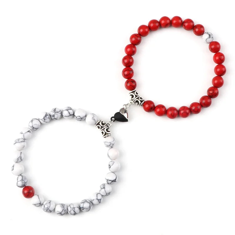 Natural Stone Couple Bracelets Set for Friendship - Smarsty